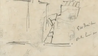 Schets van oude huizen