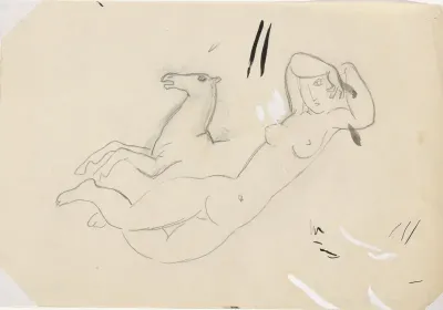 Schets Venus Vignet voor boek 'L'art Hollandais contemporain' van Paul Fierens