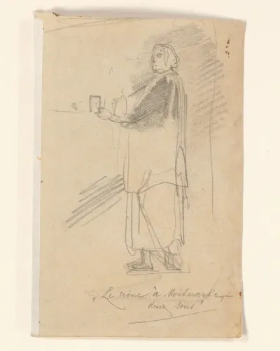 Schetsblad Le crime à Monmartr (...)