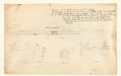 Schetsen in en bij het fort van Babahan
