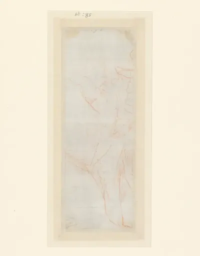 Schetsen van het hoofd van een vrouw en een putto, of een Madonna