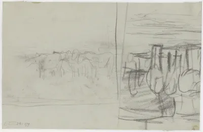 Schetsen van paarden