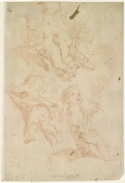 Schetsen van putti