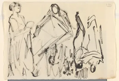Schetsen van staande figuren