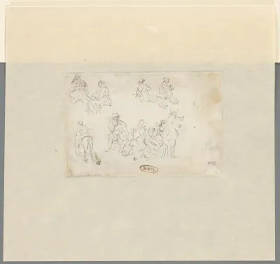 Schetsen van verschillende figuren