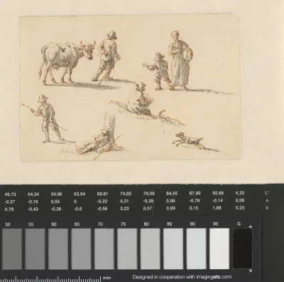 Schetsen van verschillende figuurtjes