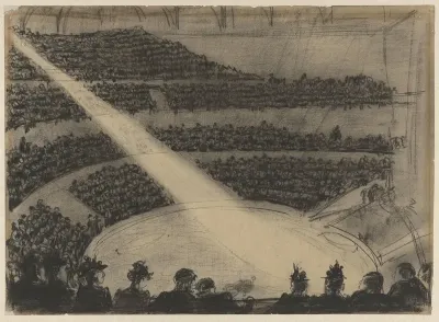 Schijnwerper op de ring van Circus Carré