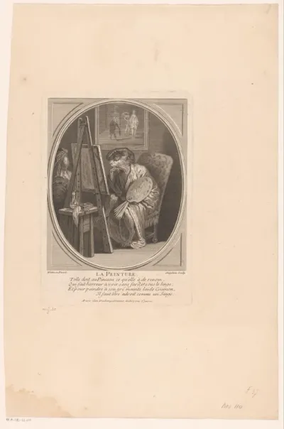 Schilderende aap