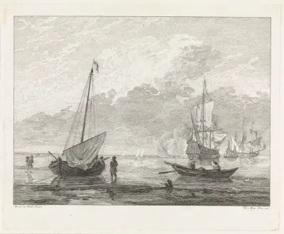 Schip lost een saluutschot
