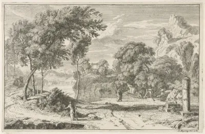Schip met enkele vrouwen