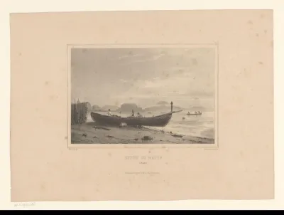 Schip voor anker naast de Westminster Bridge