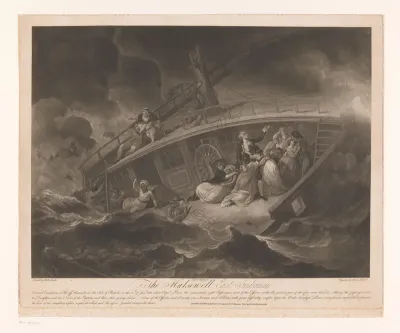 Schipbreuk van spiegelretourschip Hasewell