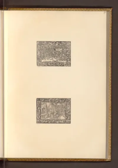 Schlachtenszene; Versammlung des Rates