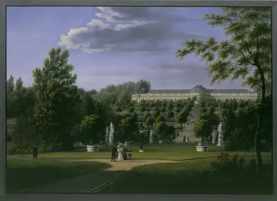 Schloss Sanssouci mit Terrassenanlagen