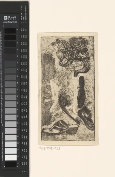 Schoen, sandalen en een fantasiefiguur