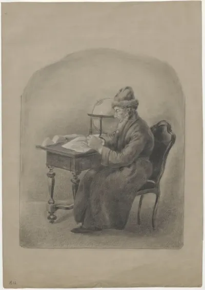 Scholar at his desk