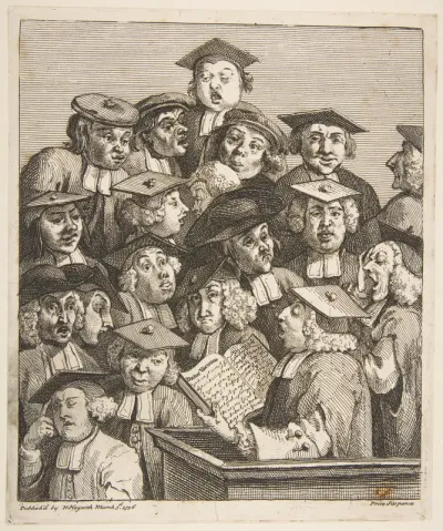 Scholars at a Lecture