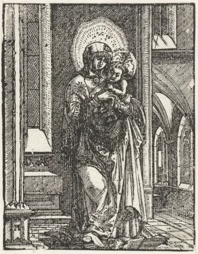 Schöne Maria von Regensburg in een kerk