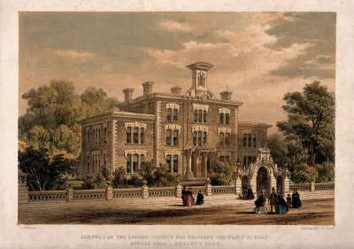 School of the London Society for Teaching the Blind to Read, Avenue Road, London: seen from the road
