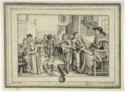 Schoolmaster with Children