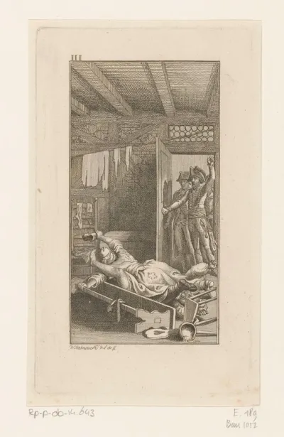 Schoolmeester Schwalde in conflict met Frau Brigitta