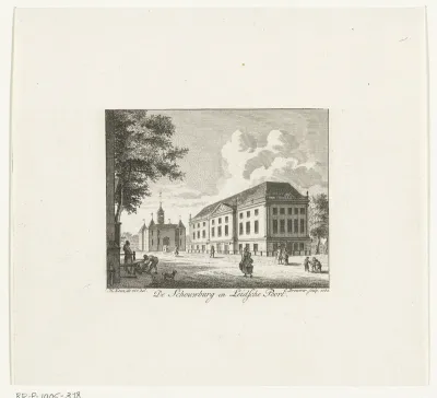 Schouwburg en de houten Leidsepoort aan het Leidseplein te Amsterdam