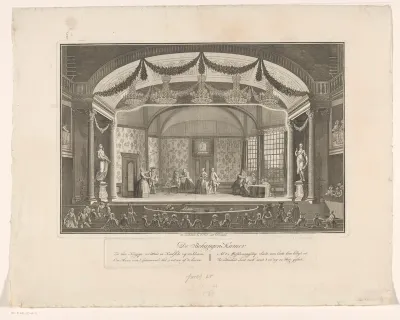 Schouwburg met toneeldecor: De Behangen Kamer