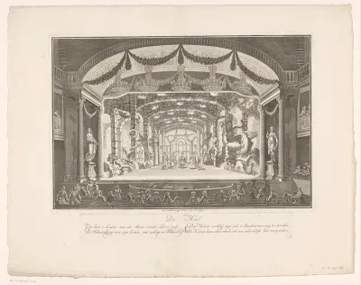 Schouwburg met toneeldecor: De Hel