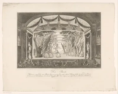 Schouwburg met toneeldecor: Het Bosch