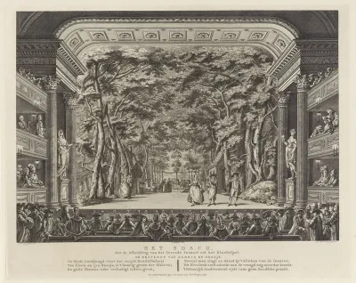 Schouwburg met toneeldecor: Het Bosch