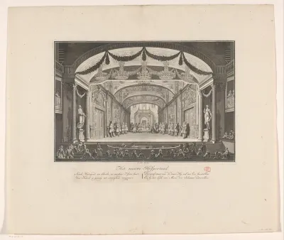 Schouwburg met toneeldecor: Het nieuwe Hofportaal