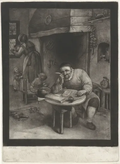 Schrijvende boer