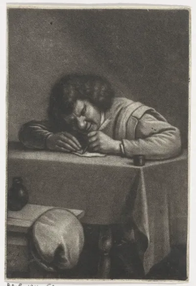 Schrijvende man