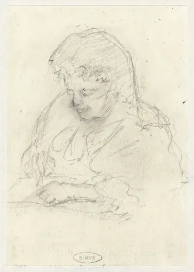 Schrijvende vrouw