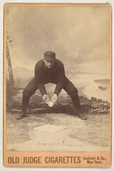 Schriver, Catcher, Philadelphia, from the series Old Judge Cigarettes