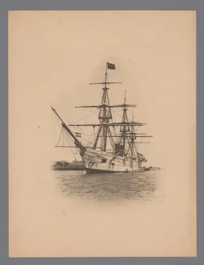 Schroefstoomschip 1e klasse Zr.Ms. Tromp van de Nederlandse marine