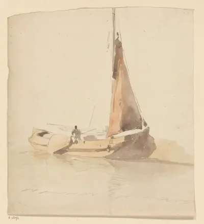 Schuit in water