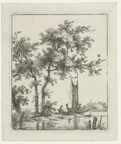 Schuitje aan de landtong