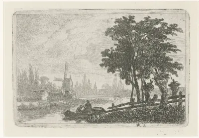 Schuitje aan de waterkant