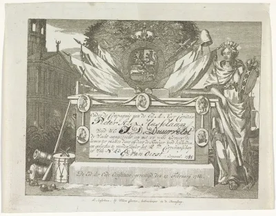 Schuttersbrief van kapitein Pieter Alexander Hasselaar