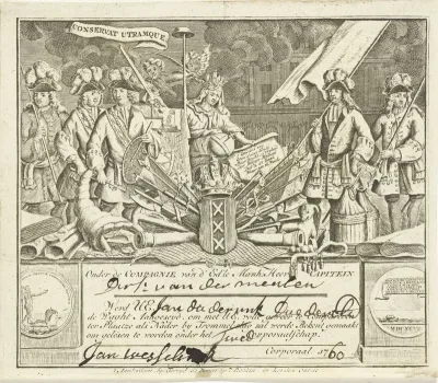 Schuttersbrief voor Jan Diederik Diederiksz