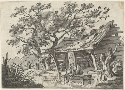 Schuurtje aan het water