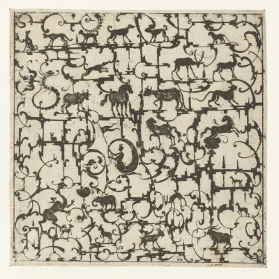 Schweifwerk met dieren