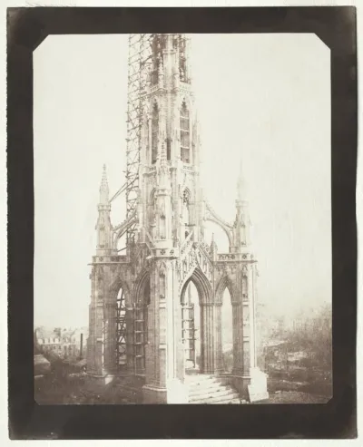Scott Monument Under Construction