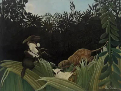Scouts Attacked by a Tiger