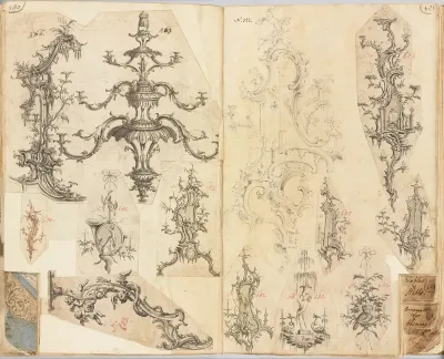 Scrapbook of Drawings and Prints
