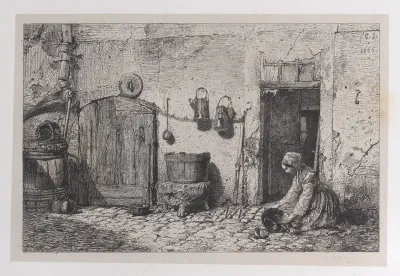 Scrubbing Woman