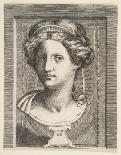 Sculpted head of Juno