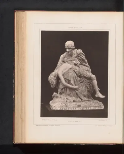 Sculptuur Après la tempête door Sarah Bernhardt