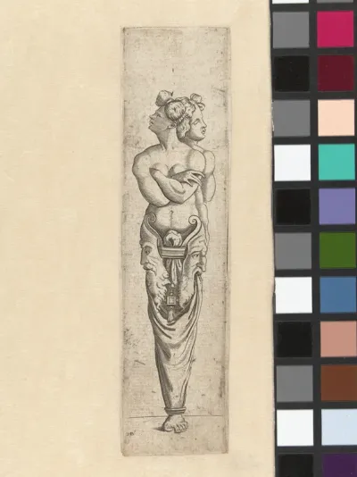 Sculptuur. Dubbele kariatide